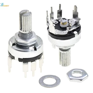 NDY 5 ชิ้น RV17 พร้อม Potentiometer B1K 2K 5K 10 พัน 20 พัน 50 พันความยาว 15 มิลลิเมตร 5Pin คาร์บอนฟิล์ม Potentiometer N