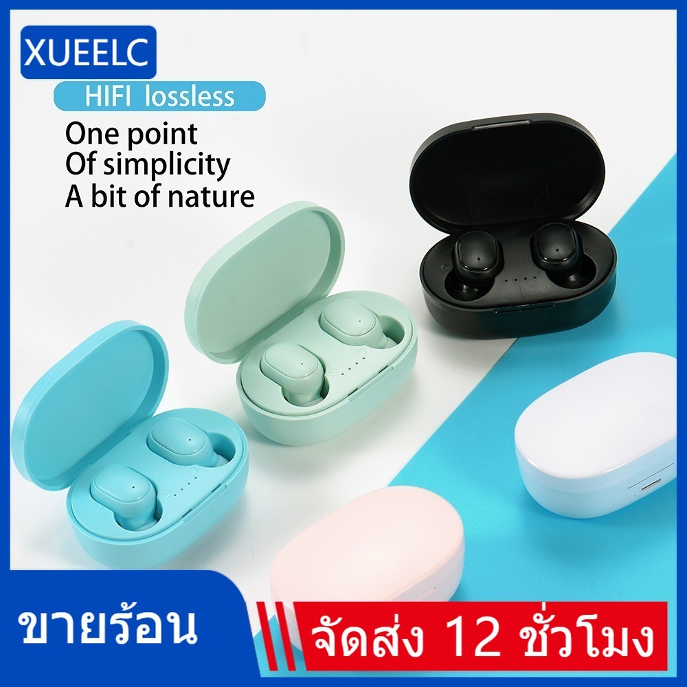 Original A6S TWS ชุดหูฟังไร้สายบลูทูธหูฟังกีฬาสเตอริโอ Fone หูฟังบลูทูธสําหรับสมาร์ทโฟนทั้งหมด xuele