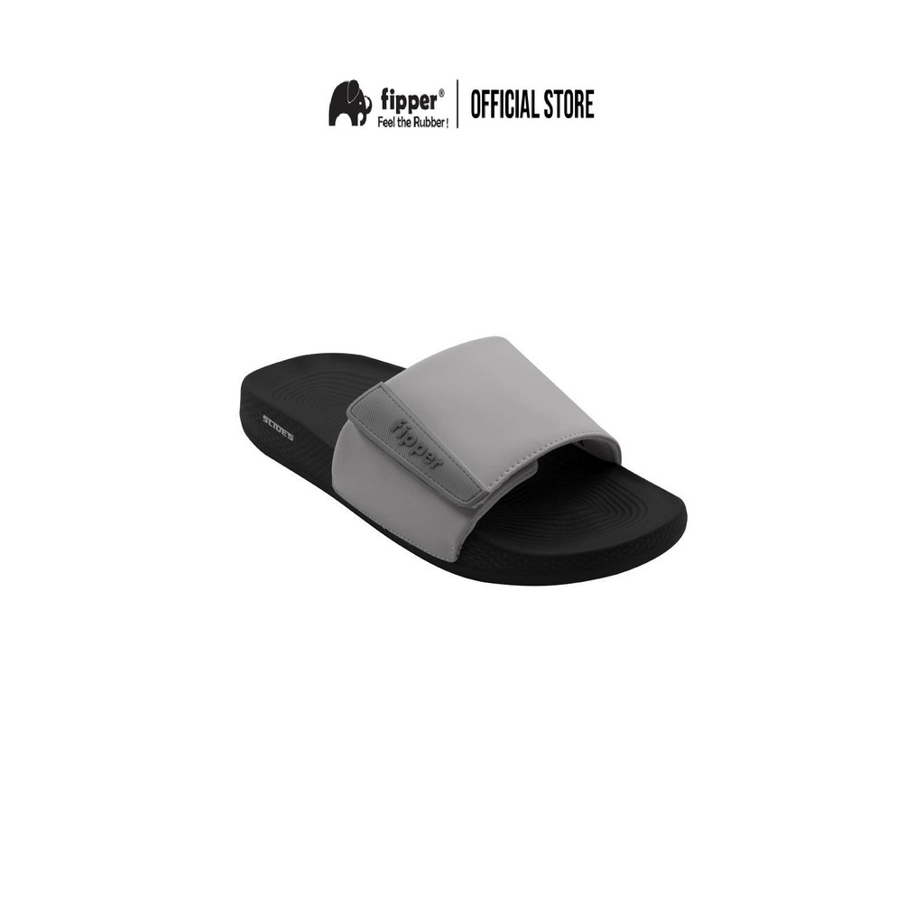 Fipper Slides Sandal Unisexy Black / Grey (Dark) - รองเท้าแตะ Fipper for Unisex Black / Grey (Dark)
