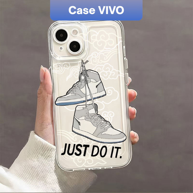 เคส Vivo Just do It Cool Case Clear Clear Case Vivo Y30 Y100 Y27 Y36 T1 Pro 5g Y33S Y33T V27 PRO V27