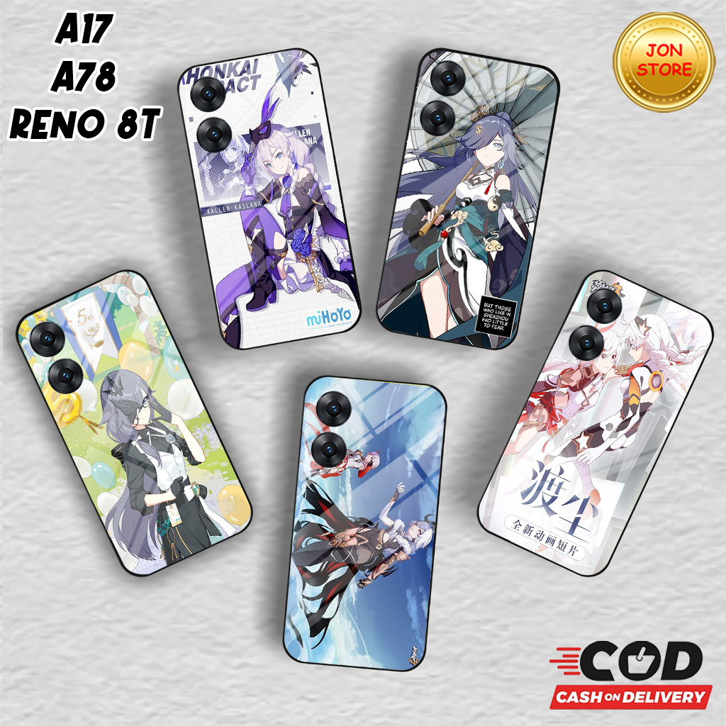 JON-STORE (JJ 46 ) Softcase Glossy ANIME MOTIF สําหรับ HP OPPO Reno 8T 4G 5G A17 A17k a78 4G A58 5G 