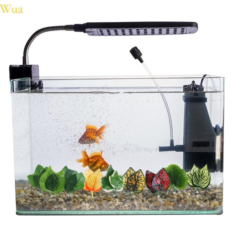 Wua Leaf Hammock Spaw Pad สําหรับ Bettas จําลองปลา Habitats ปลอดภัย AquaticPlant