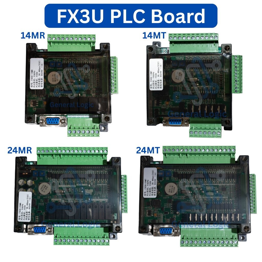 FX3U PLC Board บอร์ดควบคุม อุตสาหกรรม FX3U 14MT / 14MR / 24MT / 24MR