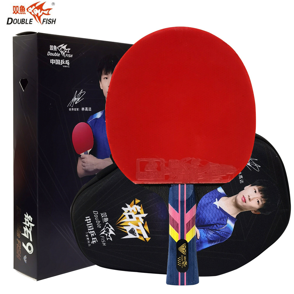 Double Fish DIAMOND SERIES ไม้ปิงปอง Original 7/8/9/Star Ping Pong Bat 3K คาร์บอนไฟเบอร์ Pingpong Ra