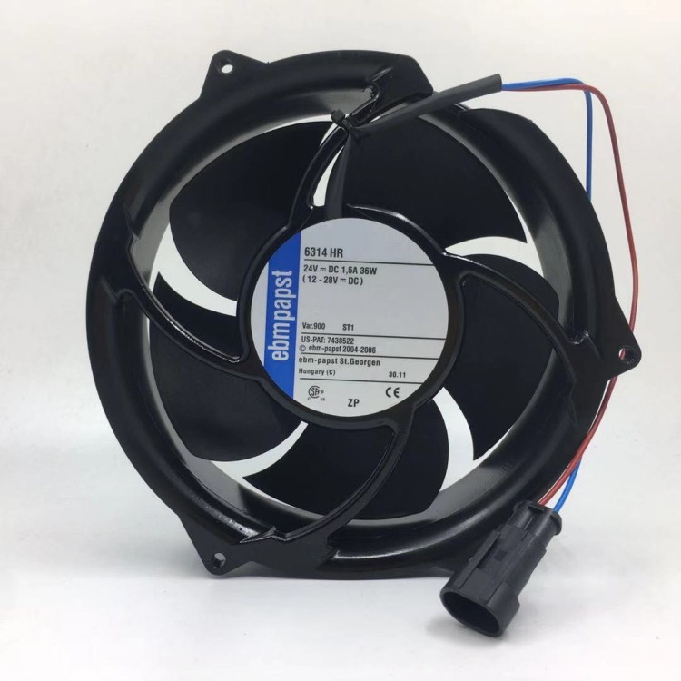 ABB พัดลมระบายความร้อนอินเวอร์เตอร์สําหรับ ebmpapst 24V 36W 6314HU 6314HR ACS510
