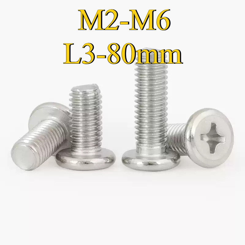 304 สกรู Phillips ลบมุม, สกรูเฟอร์นิเจอร์ M2/M2.5/M3/M4/M5/M6 * L3-80mm (ML-YL-PH)
