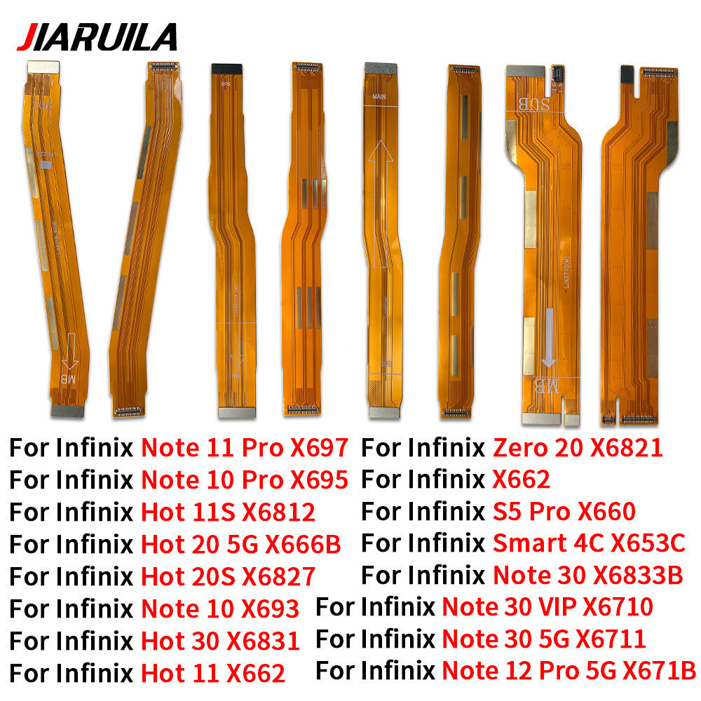 แพรต่อตูดชาร์จ แพรเมนบอร์ด flex สําหรับ Infinix Hot 11 11s 20 20S 30 note 10 Pro 11 Pro 12 30 S5 Pro Smart 4C Zero 20 X6821 X695 X687 X662 X6812 X6827