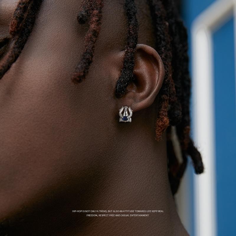 คลิปหูแบบไม่มีการเจาะสไตล์ high-end สำหรับผู้ชาย ในรูปแบบ Trident ของ Aquaman
