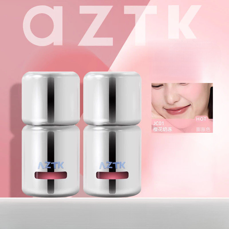 AZTK บลัชออน ไฮไลท์ และคอนทัวร์แบบสามในหนึ่งเดียว เพื่อทำให้ใบหน้าของคุณดูสว่างขึ้น