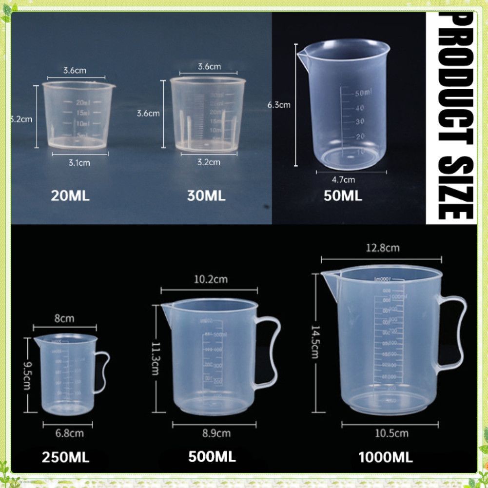 ✨✨youngtime ถ้วยตวงพลาสติก 20ML/30ML/50ML/250ML/500ML/1000ML พร้อมตาชั่งและอุปกรณ์ทำขนมในครัว youngt