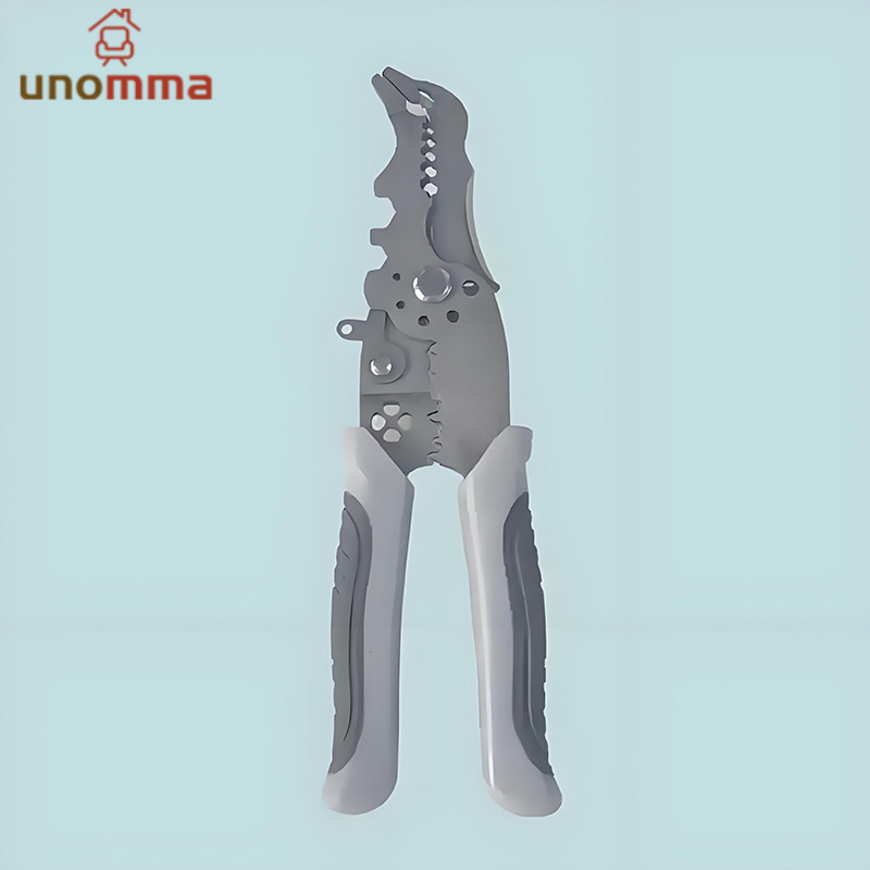 COD คีมปอกสายไฟ คีมช่างไฟฟ้าวัสดุสแตนเลส ตัดได้ทั้งสายอ่อนและสายแข็งคีมอเนกประสงค์ สามารถใช้เป็นประแจได้ด้วย unomma - รูปที่ 5