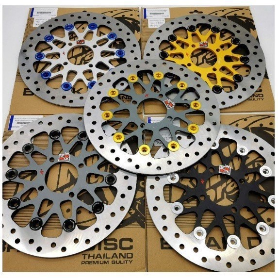 King Drag Disc Plate 267mm 10pin 4 lubang 267 Piring Disc Y125ZR Y15ZR Y125ZR LC135 WAVE SRL RS150 Y16ZR Kingdrag Disc