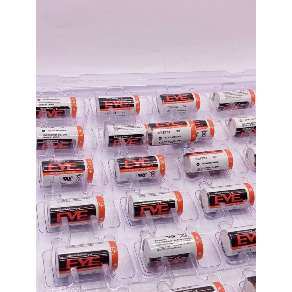 CR123 แบตเตอรี่ cr123a cr123 EVE แบตเตอรี่ cr123a cr123 EVE ถ่ายจากงานจริง