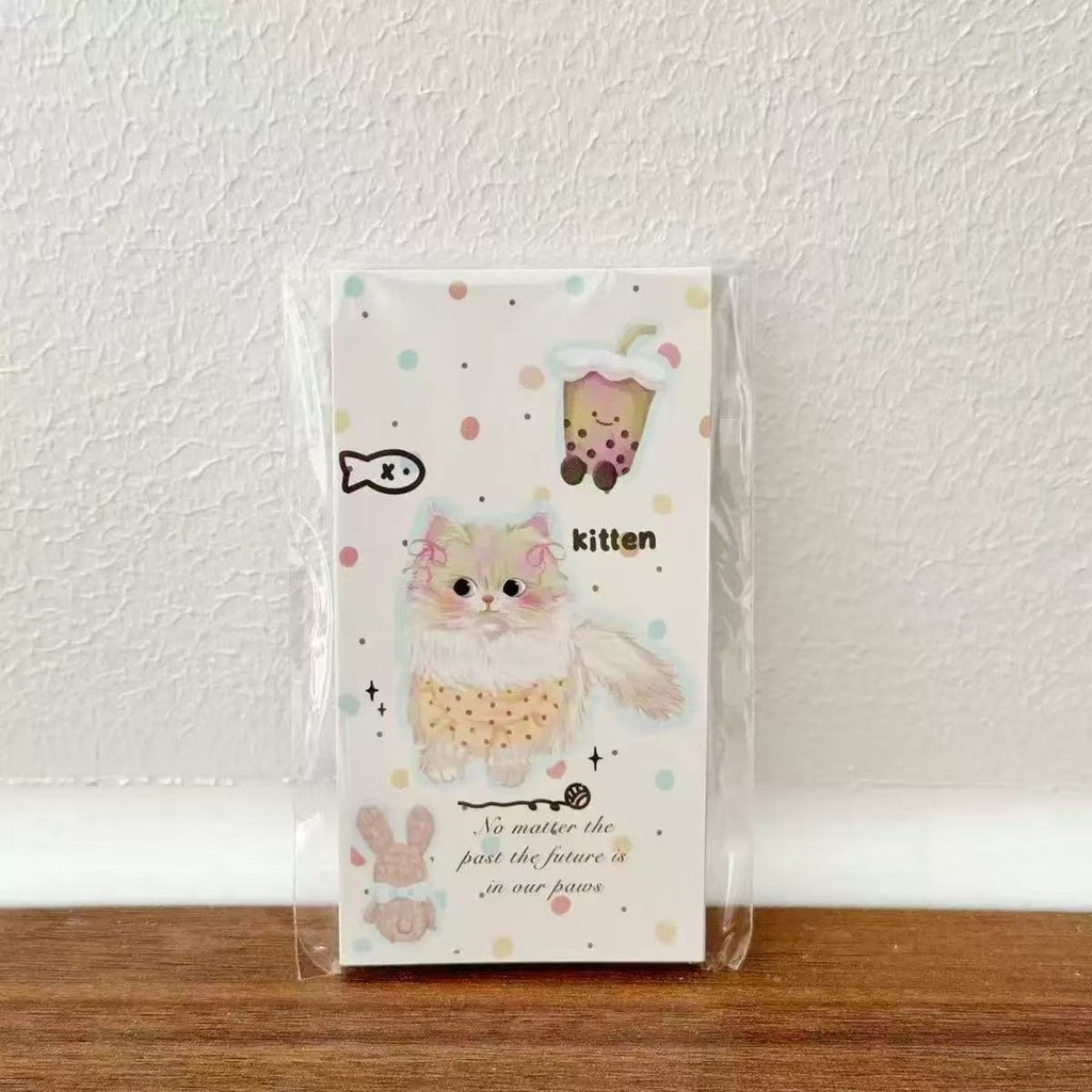 คูคา♥[30แผ่น] สินค้าใหม่น่ารักน่ารักสัตว์เลี้ยงการ์ตูนปิดผนึกสติกเกอร์สติกเกอร์ตั๋วขนาดเล็กการ์ตูนสาวหัวใจคู่มือวัสดุสติกเกอร์บัตรห่อของขวัญสติก - รูปที่ 4