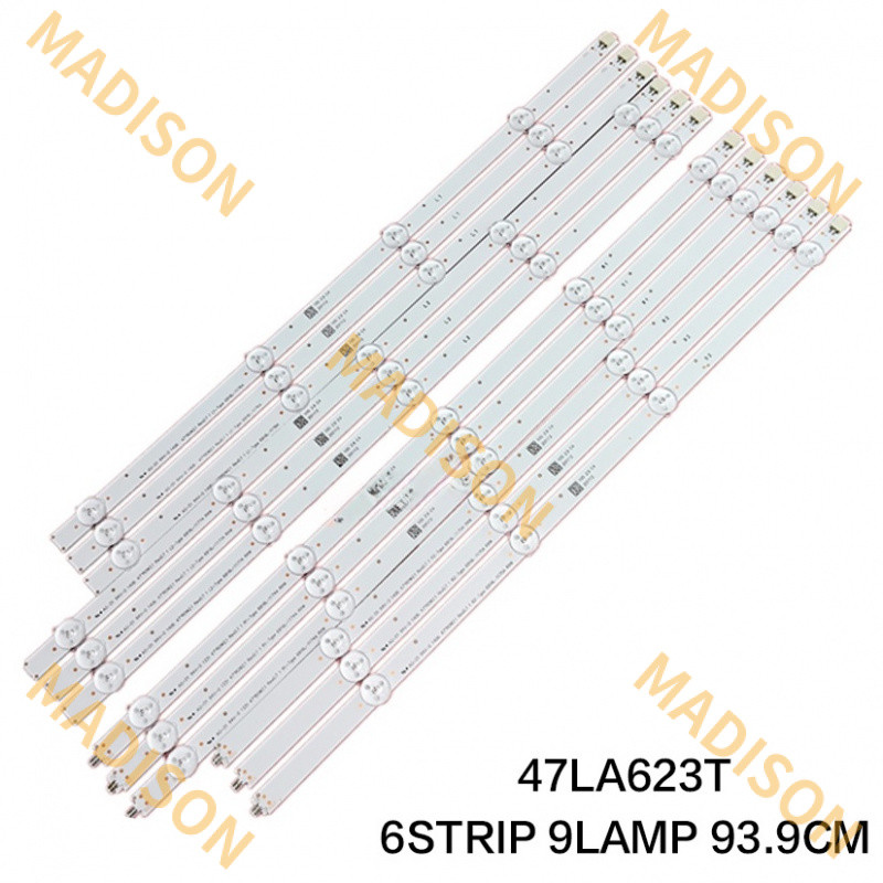 แถบแบ็คไลท์ทีวี LG ขนาด 47 นิ้ว 47la623t 6916l-1259a 1260a 1261a 1262a lc470due sfu2
