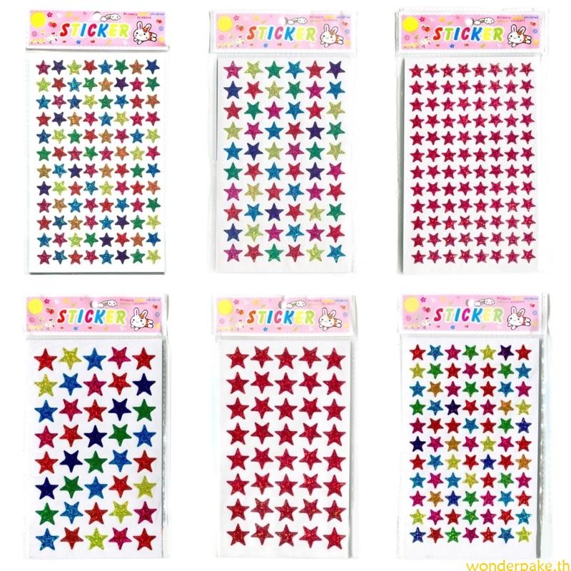 Wonder Glitter Star Stickers Children Reward Glitter Stickers for Good Beahavior