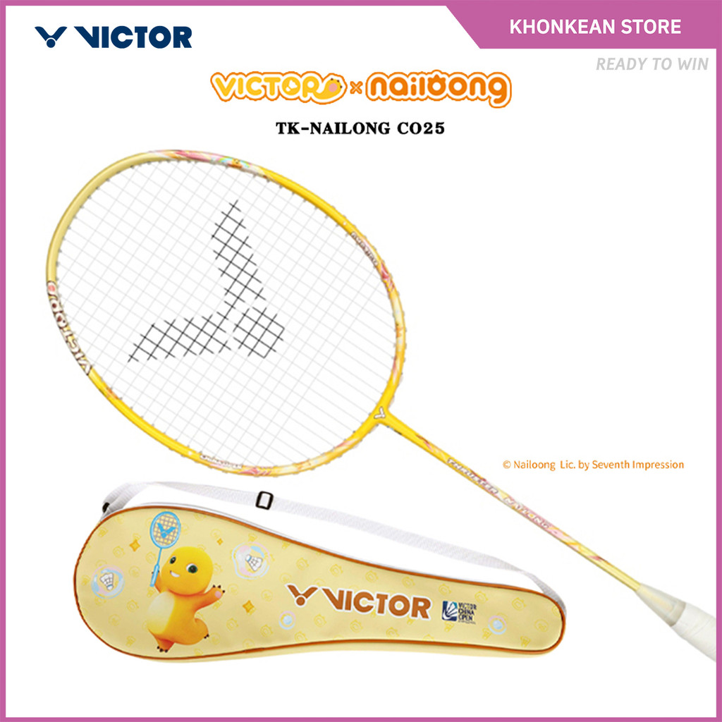 VICTOR COLLECTION NAILONG ไม้แบดมินตัน รุ่น TK-NAILONG แถม เอ็น VS-100 + ซองหนัง (โปรดอ่านรายละเอียด