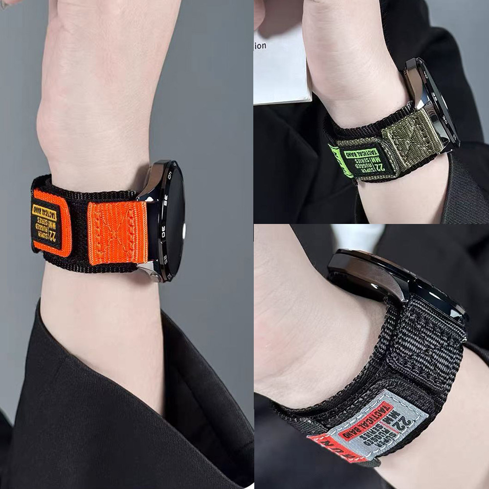 22 มม.สายไนลอนสําหรับ Suunto Run Race S 9 Peak Pro 5Peak Ocean สายแนวตั้งเข็มขัดกีฬา Smartwatch สร้อ