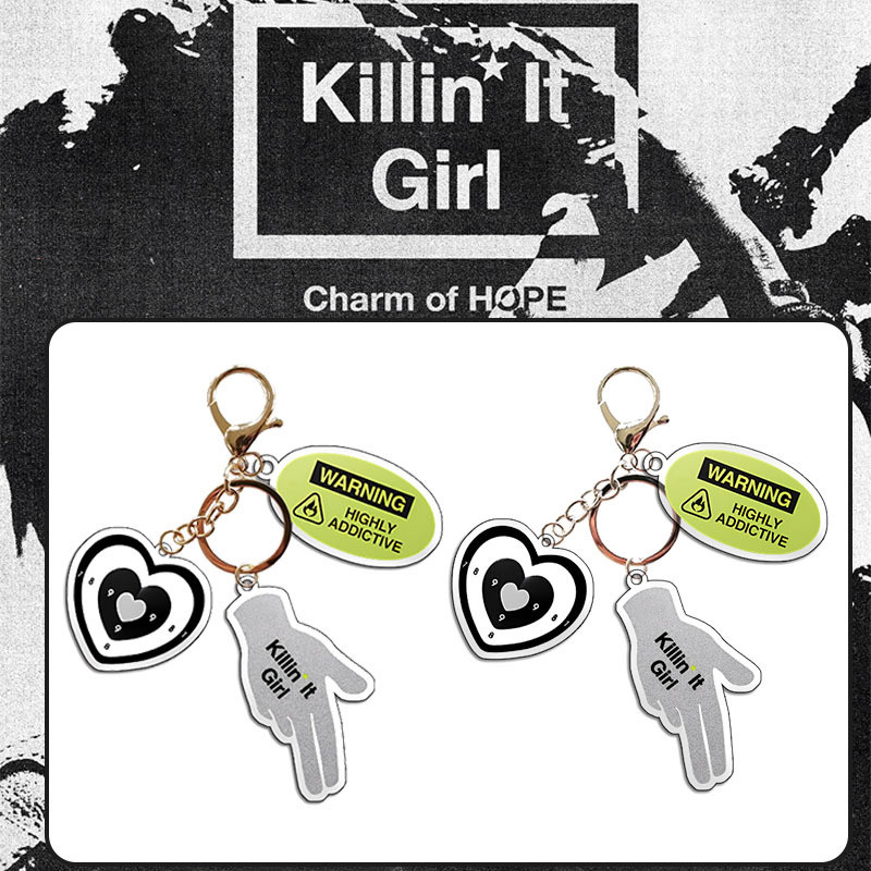 Kpop Idol Charm of HOPE อะคริลิคกระเป๋าพวงกุญแจจี้ J-HOPE