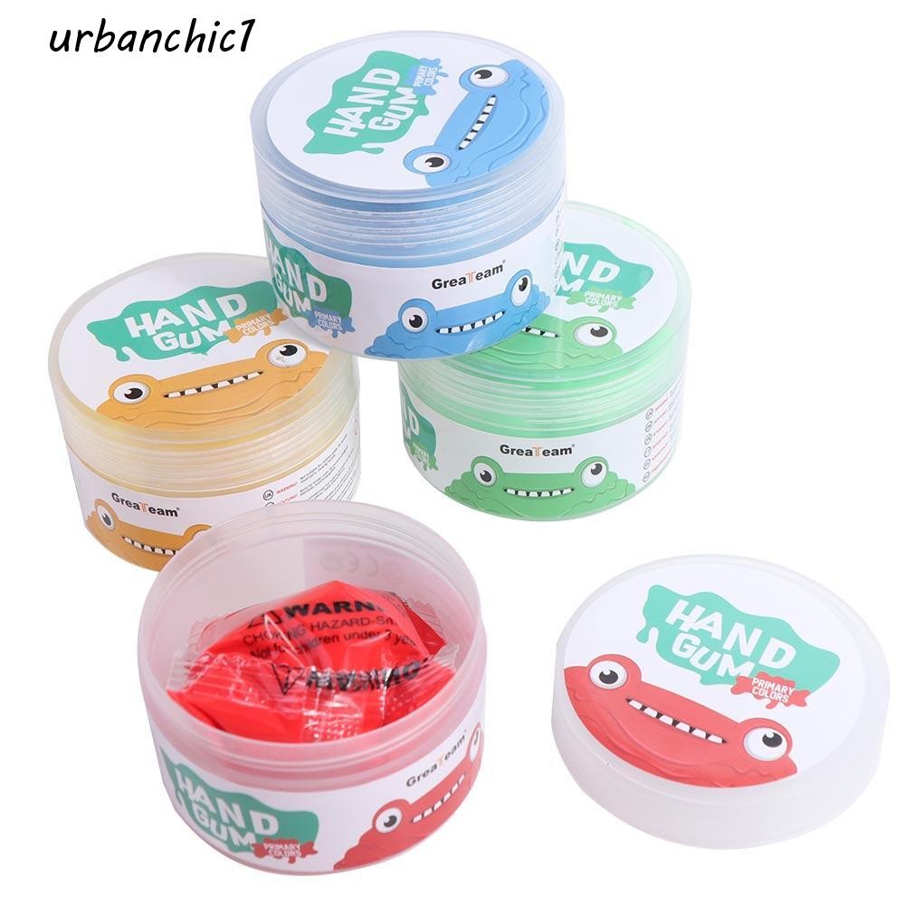 URBANCHIC Finger Training Putty, 4 ชิ้น/เซ็ตนุ่มยืดมือ Putty Squiz ของเล่น,ของเล่นเพื่อการศึกษา Non-