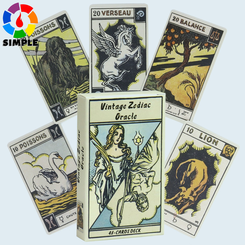 Vintage Zodiac Oracle Card