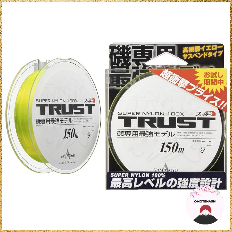 YAMATOYO Nylon Line Trust Iso 150m Yellow