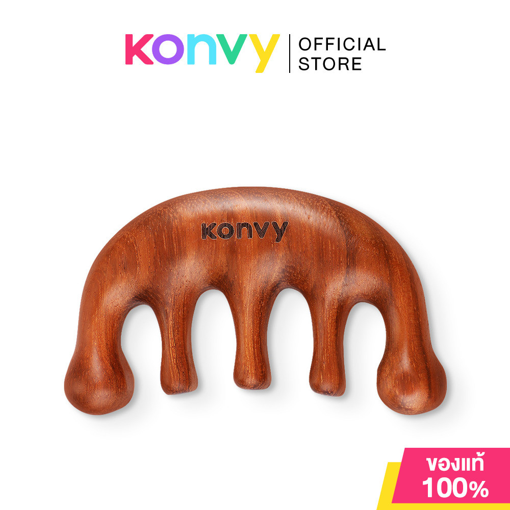 Konvy Wooden Scalp Massage Comb หวีไม้ สำหรับนวดศีรษะ.