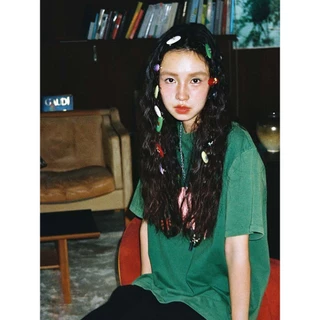 Tagi. Put-Put Fruit Acetic Acid Hairpin Vintage Inlaid Colorful Bangs Clip กิ๊บผลไม้รสเปรี้ยว
