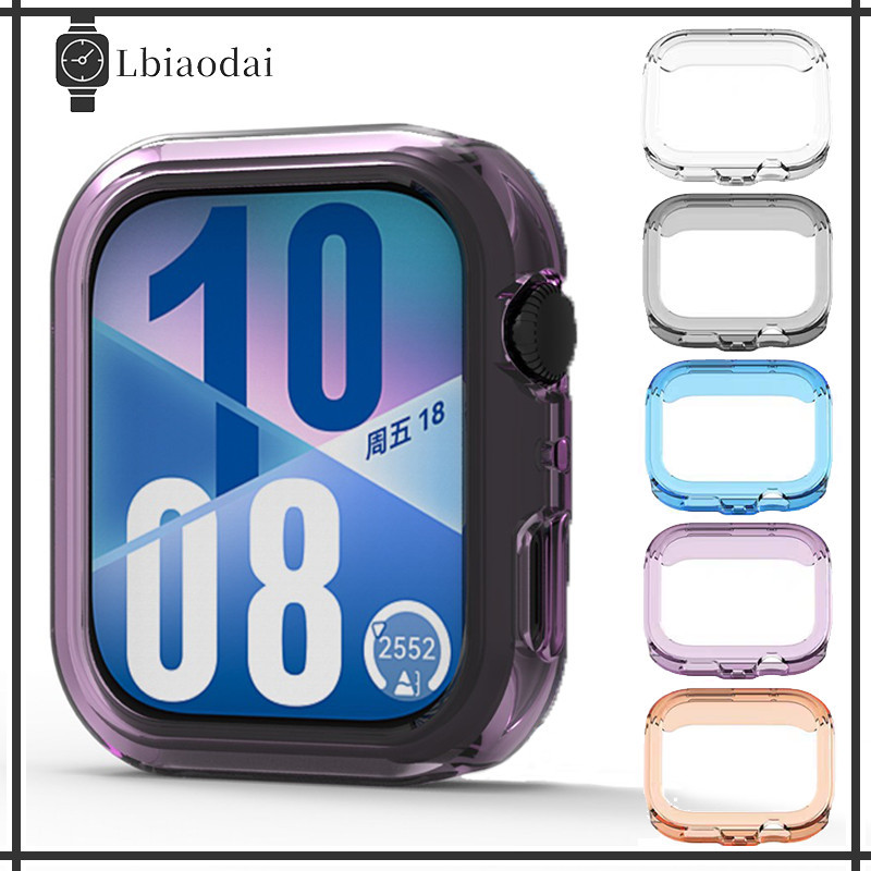 กรณี TPU โปร่งใส for Huawei Watch Fit 4/4 Pro กรอบป้องกันหน้าจอเต็มรูปแบบเชลล์อุปกรณ์ปกป้องกันชน for Huawei Fit 4/4 Pro