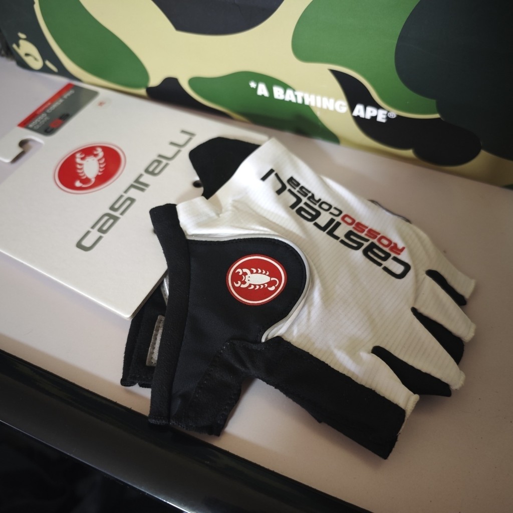 ถุงมือจักรยาน Castelli Scorpion Half-Finger สไตล์บางนิวเมติก ป้องกันแสงแดด สำหรับกีฬาทั้งผู้ชายและผู้หญิง