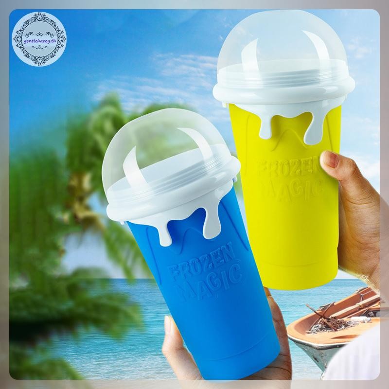 GG Slushie Cup, Slushy Maker Cup, Frozen Magic Squeeze Cups For Juice Milk Yogurt Ice Cream Make, DI