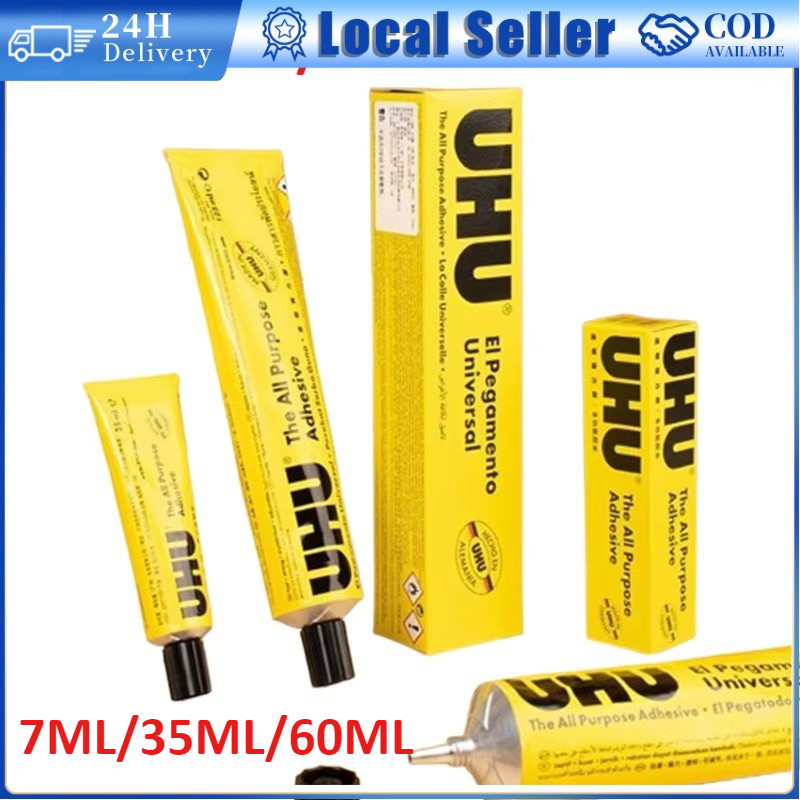 7ML/35ML/60ML Strong UHU อเนกประสงค์กาวกาว Quick-drying กาว UHU กาว Gam kasut Gam kayu