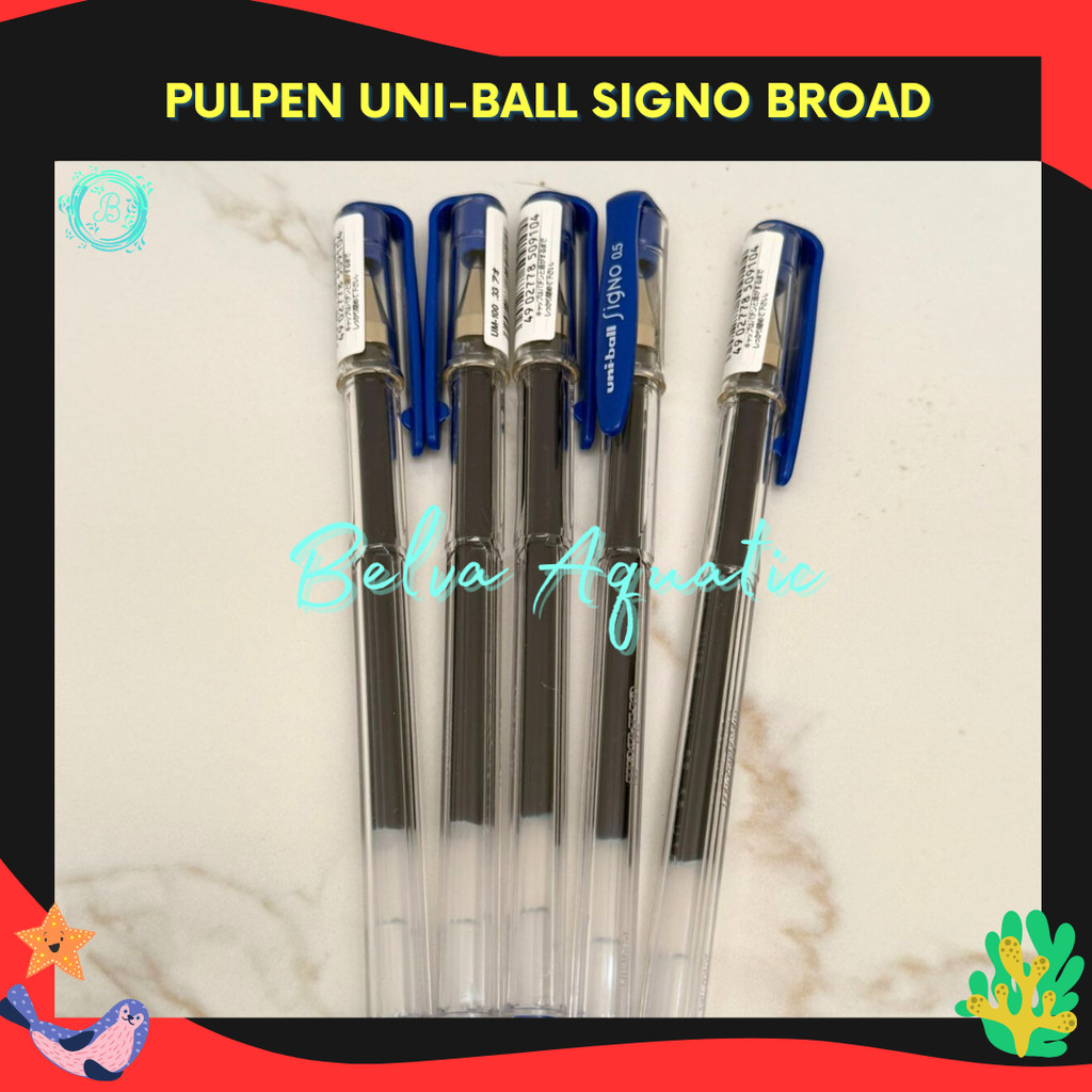 UNI-BALL SIGNO PEN Uni-Ball Signo 0.5mm สีดํา 0.38mm Blue Premium Gel Ink Pen