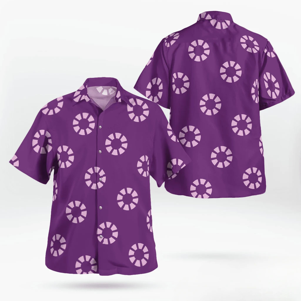One Piece Button Up Franky Sabaody เสื้อฮาวายแขนสั้นสำหรับผู้ชาย ฤดูร้อนปี 2025