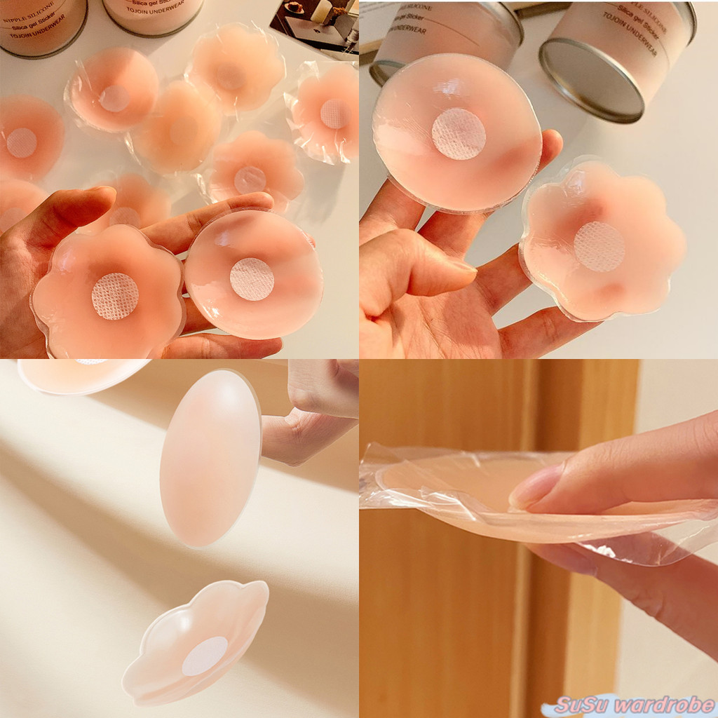 SuSu 🎀พร้อมส่ง 🎀   ซิลิโคนปิดจุก ซิลิโคนแปะจุก แผ่นซิลิโคนซ่อนเร้น เนียนสุดๆ CRK