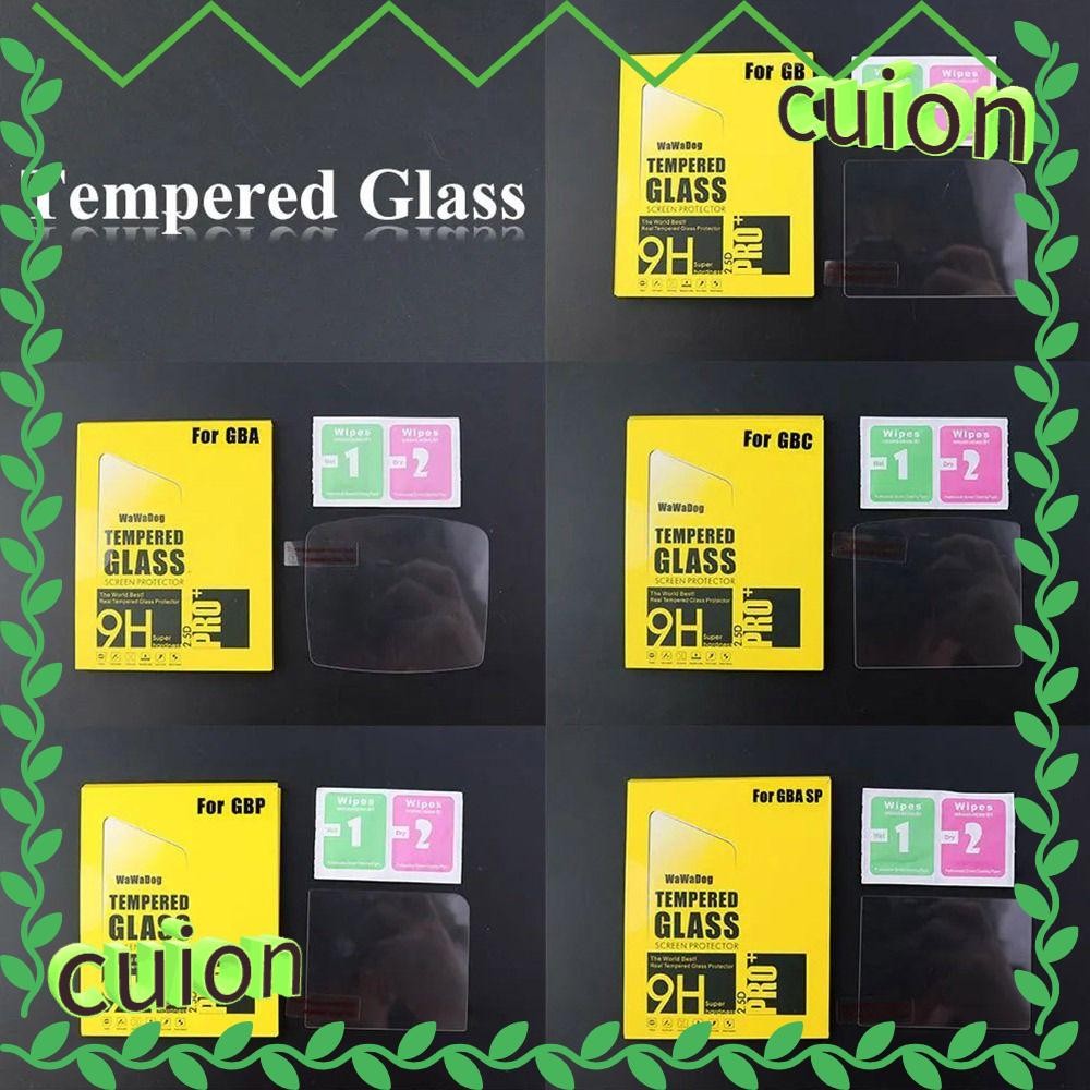 CUION1413 กระจกนิรภัย, HD Anti-Scratch Screen Protector, อุปกรณ์เสริม Anti-Fingerprint ทนทานป้องกันฟิล์มสําหรับ Gameboy/GBA/GBC/GBP/GBA SP