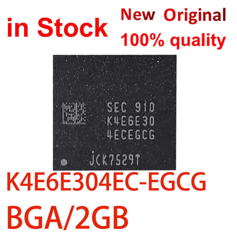 (1 ชิ้น) 100% ใหม่ Original K4E6E30 4ECEGCG K4E6E304EC-EGCG 2gb 178FBGA LPDDR3 2133Mbps ic chi