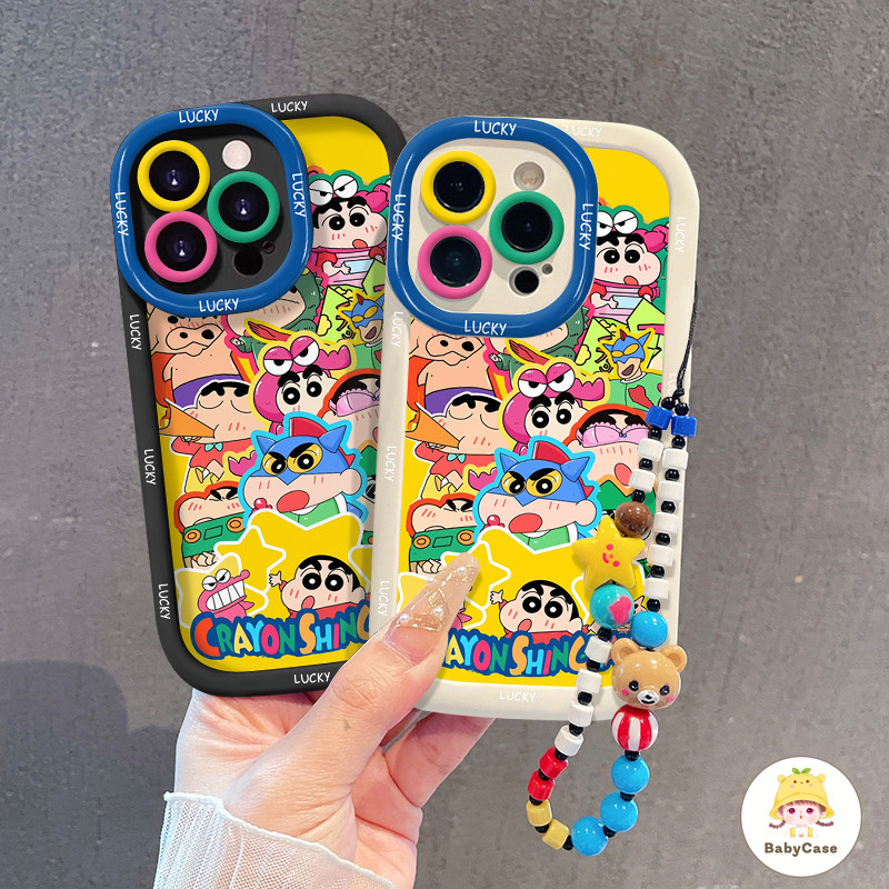 เคส Infinix Hot 40i 30i 30 20 C20 Tecno Spark Go 2024 20C 20 10 10C Pro Smart 7 8 5 ปกอ่อนลายเครยอนชินจังสุดน่ารัก