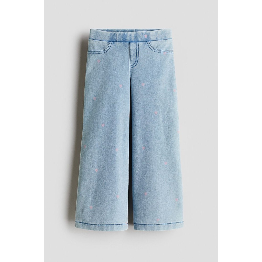 H&M(เอชแอนด์เอ็ม) กางเกงทรงเดนิมแบบกว้าง เด็กผู้หญิง 1226321