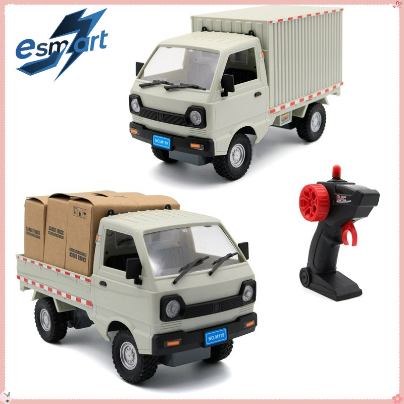 1:16 Wpl D12 Rc รถจําลอง Drift ปีนเขารถบรรทุก Led Light Cargo Rc ไฟฟ้าของเล่นสําหรับชายคริสต์มาสของข