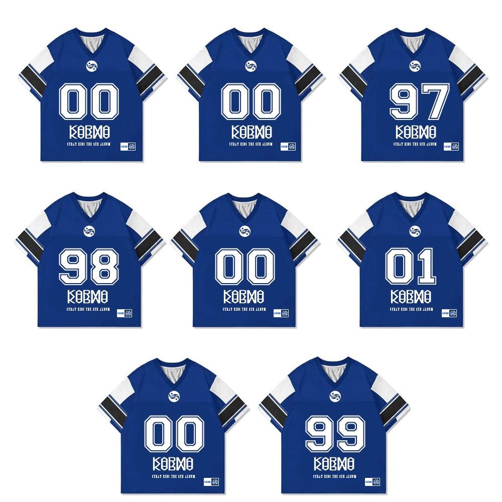เสื้อยืดjersey stray kids cars carm ฉบับมาเตอร์ของแบงคัน และเลาโนว์