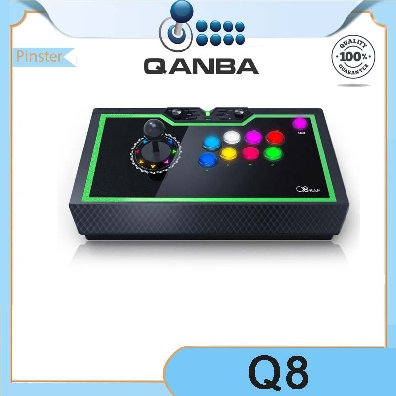 QANBA Q8 จอยสติ๊กอาร์เคดเงียบสําหรับแท่งต่อสู้ Android PC