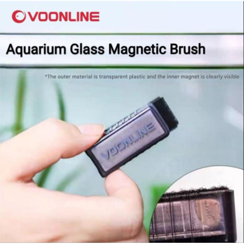 Voonline Mini Strong Magnetic Brush ตู้ปลาตู้ปลา/ตู้ปลา