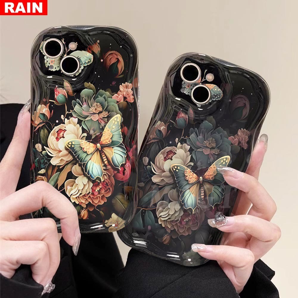 ปลอก hp Realme C71 C75X หมายเหตุ 60X C65 C63 C67 Note50 C51 C55 C53 C35 C30S Realme11 10 9i 6i 5 C31 C11 7i C21Y C33 C12 Pro กรณีผีเสื้อ