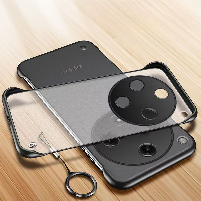 สําหรับ OPPO ค้นหา X8 Pro X8 Ultra Case Clear Frameless Case Matte TPU + PC เกราะป้องกันพร้อมแหวน