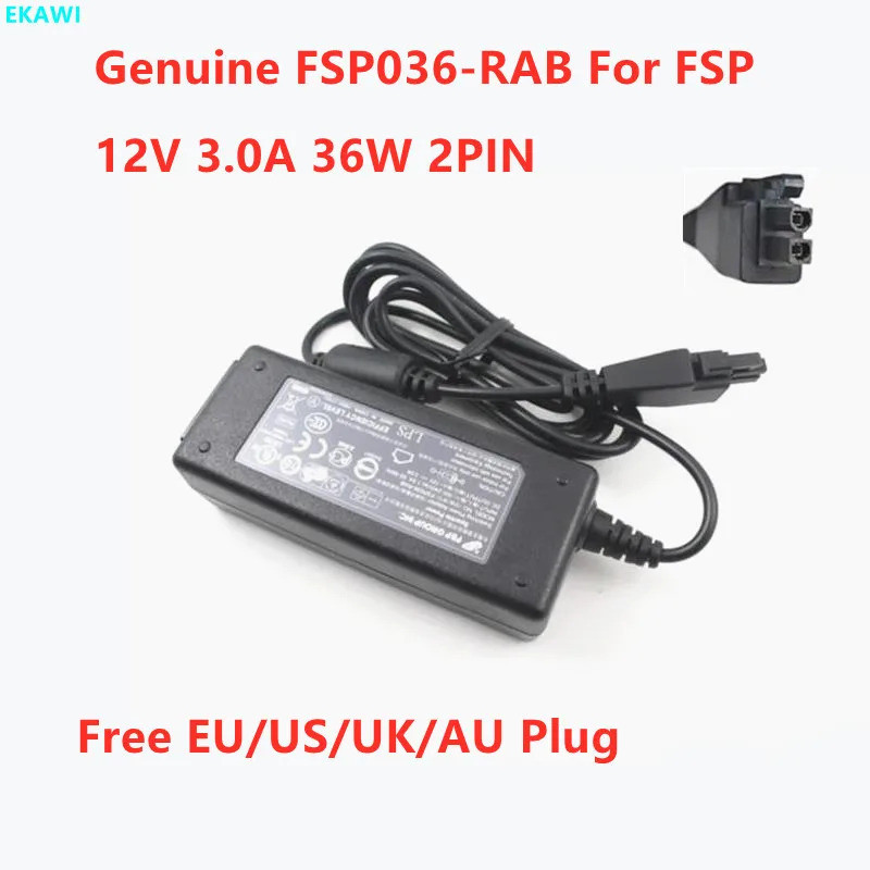 ของแท้ FSP FSP036-RAB 12V 3A 2PIN 2Plug AC Switching Power Adapter สําหรับ Fortigate FORTINET FG-60D