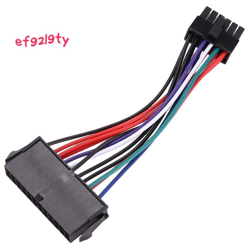 PSU ATX 24Pin หญิง 12Pin ชายแหล่งจ่ายไฟ Sleeved สาย 18AWG สําหรับ Q87H3-AM Q87H3 AM Q87 เมนบอร์ด