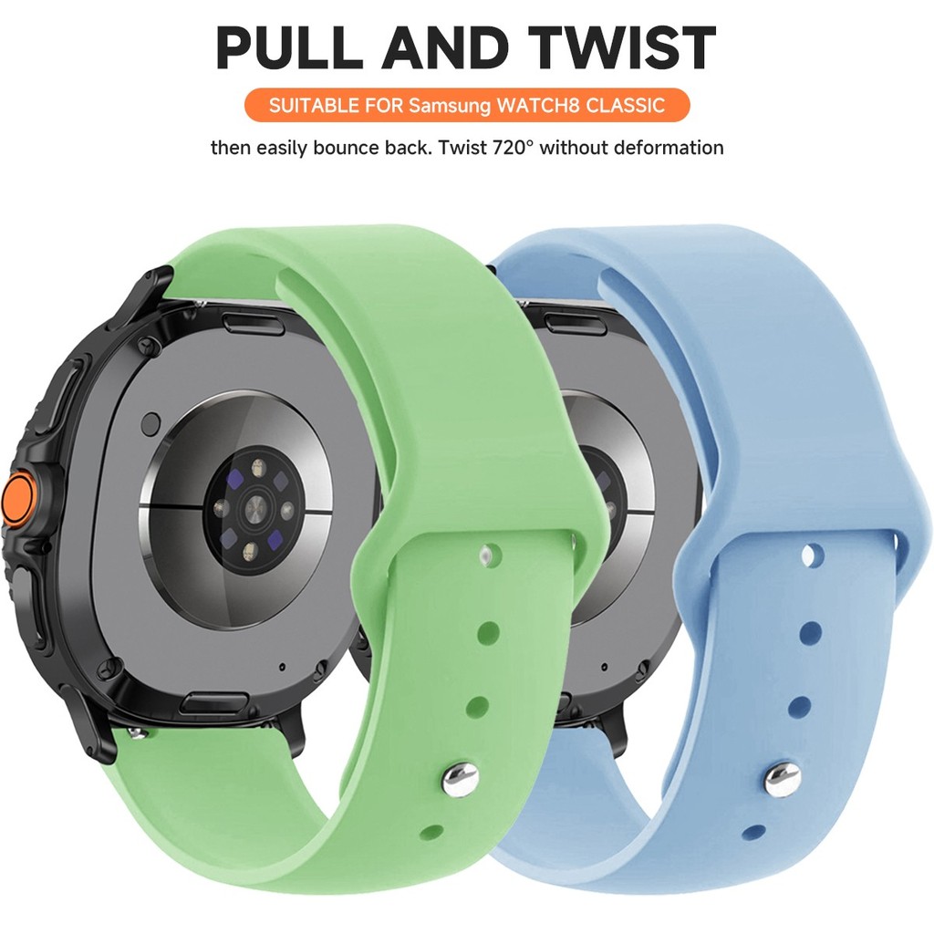 สายซิลิโคนสําหรับ Samsung Galaxy Watch 8 40 มม.44 มม./นาฬิกา 8Classic Smartwatch ผู้ชายผู้หญิงเปลี่ยนสําหรับ Galaxy Ultra/Ultra 2025 - รูปที่ 7