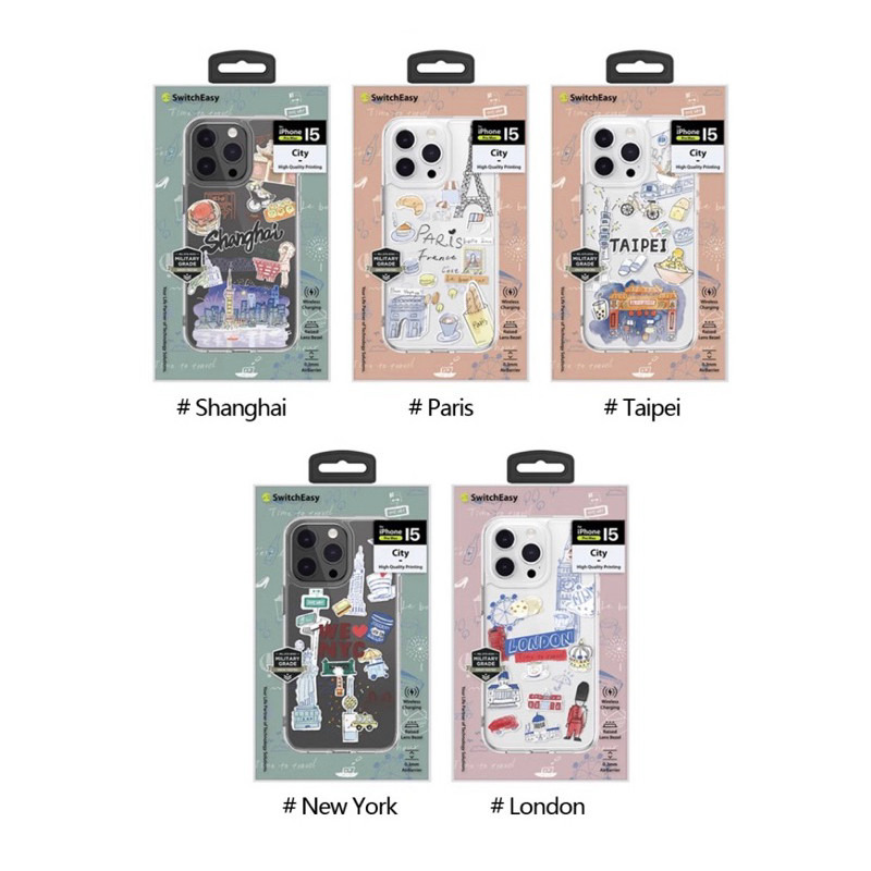 SwitchEasy  / City  M เคสมือถือสำหรับ iPhone 15 / 15 Plus / 15 Pro / 15 Pro Max