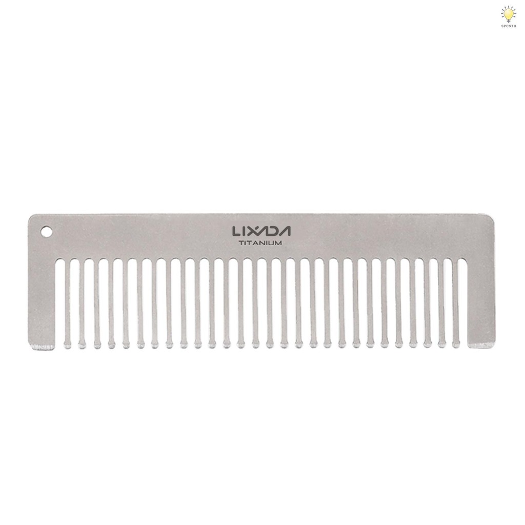 Lixada Titanium Comb Anti-Static Hair Beared Comb Pocket Comb